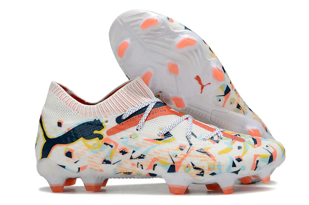 Puma Future 7 Ultimate FG - White/Coral Burst/Graphite Blue