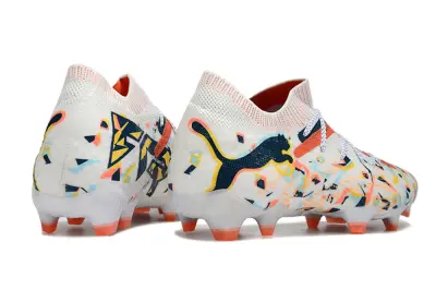 Puma Future 7 Ultimate FG - White/Coral Burst/Graphite Blue