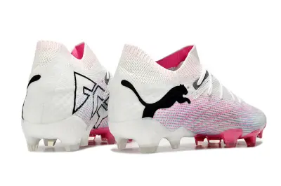 Puma Future 7 Ultimate FG - White/Neon Pink/Sky Blue