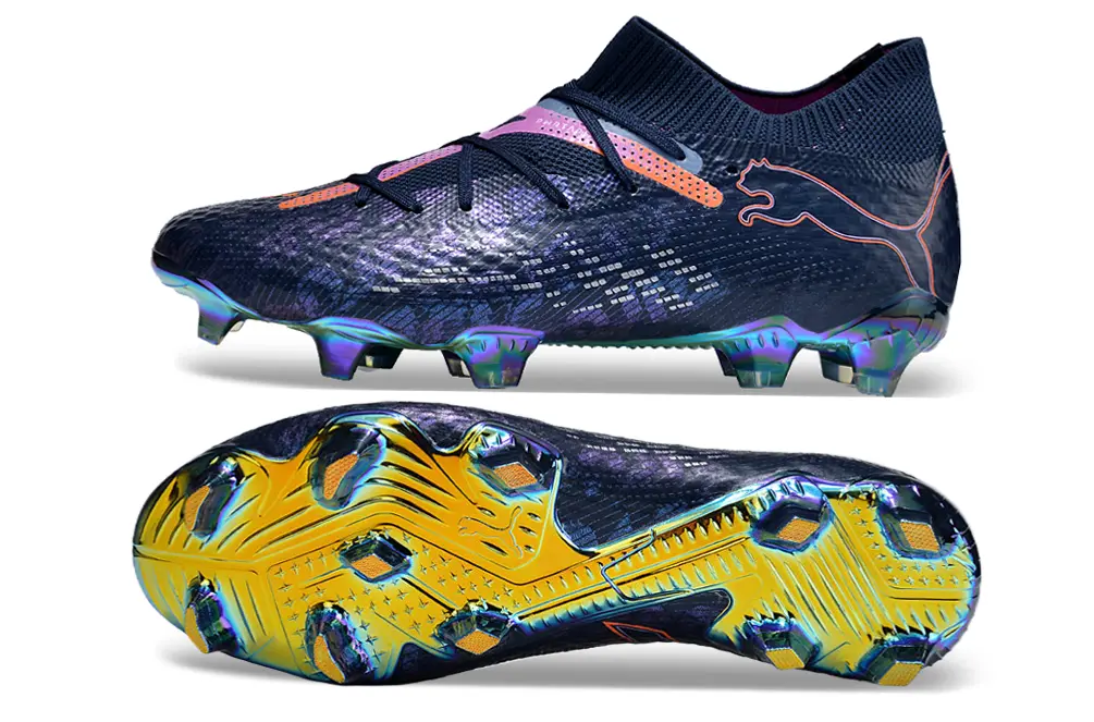 Puma Future 7 Ultimate FG - Navy/Iridescent Yellow/Coral Pink