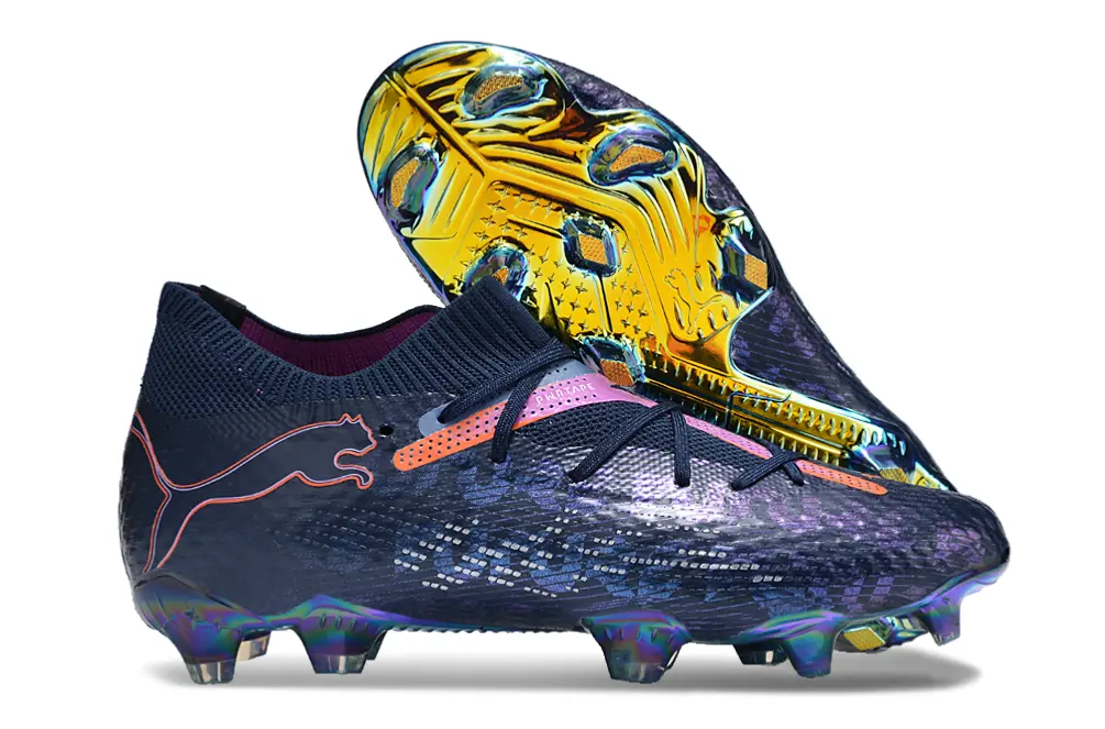 Puma Future 7 Ultimate FG - Navy/Iridescent Yellow/Coral Pink