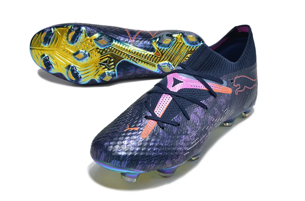 Puma Future 7 Ultimate FG - Navy/Iridescent Yellow/Coral Pink