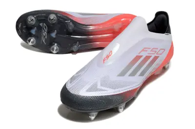 Adidas F50 Elite Laceless SG - White/Vibrant Red/Black