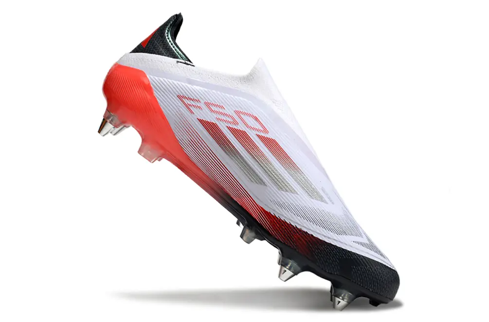 Adidas F50 Elite Laceless SG - White/Vibrant Red/Black