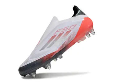Adidas F50 Elite Laceless SG - White/Vibrant Red/Black