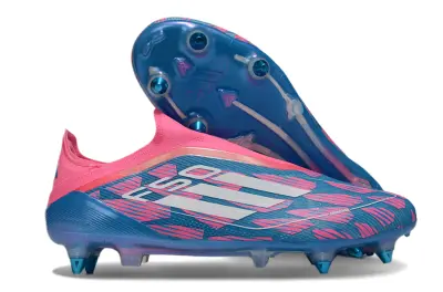 Adidas F50 Elite Laceless SG - Pink/Coral Glow/Aquatic Blue