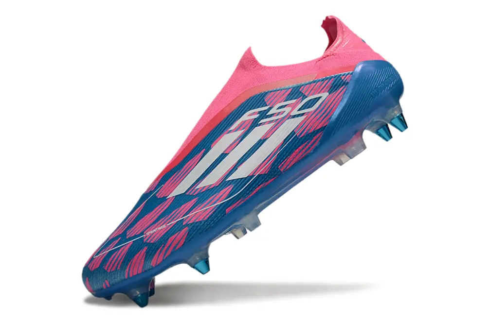 Adidas F50 Elite Laceless SG - Pink/Coral Glow/Aquatic Blue