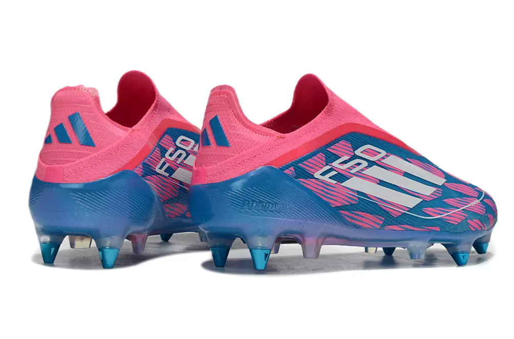 Adidas F50 Elite Laceless SG - Pink/Coral Glow/Aquatic Blue