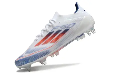 Adidas F50 Elite SG - White/Electric Blue/Inferno Orange