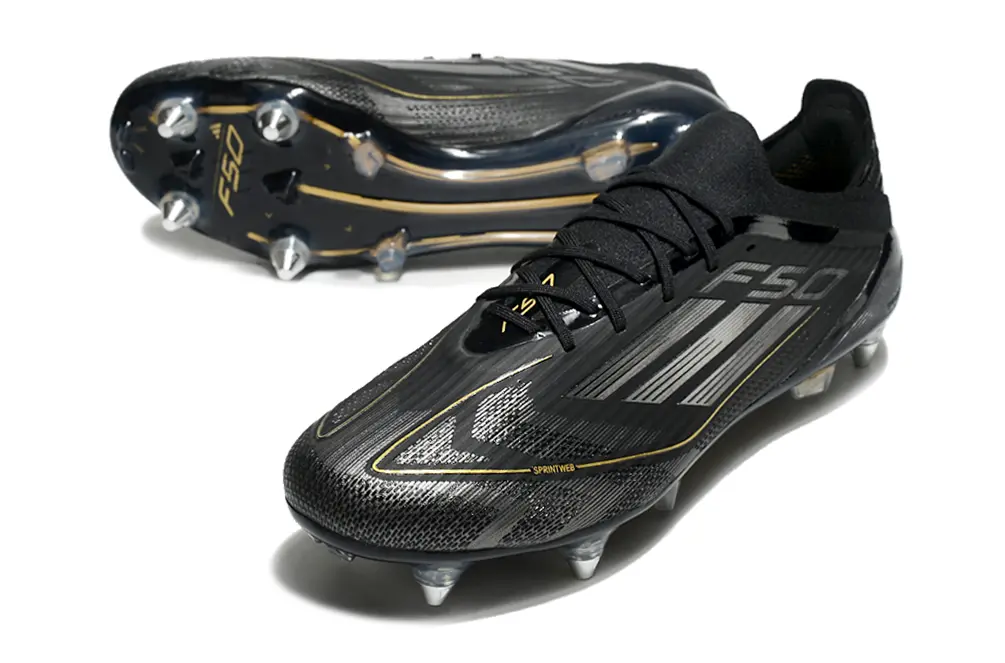 Adidas F50 Elite SG - Black/Gold/Black