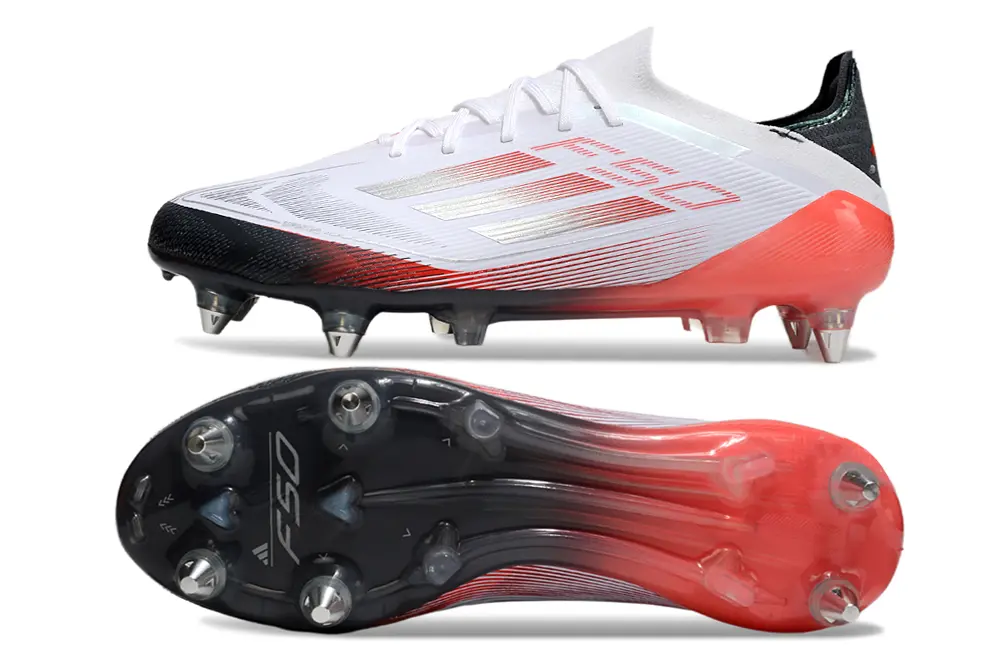 Adidas F50 Elite SG - White/Scarlet Red/Black