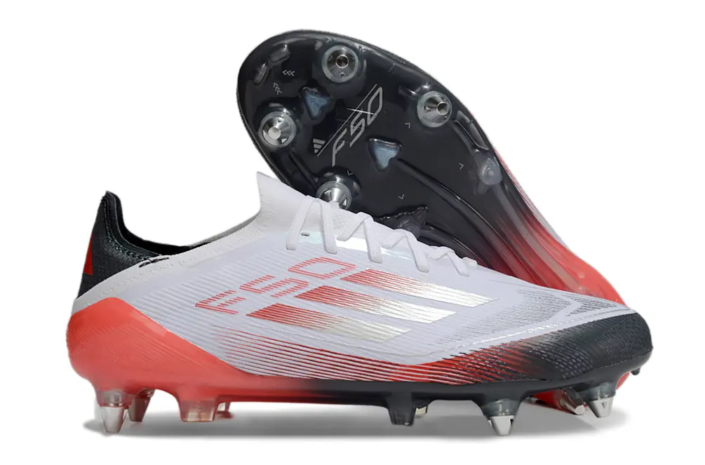 Adidas F50 Elite SG - White/Scarlet Red/Black