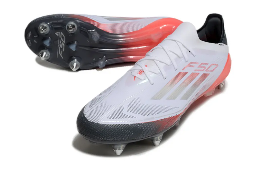 Adidas F50 Elite SG - White/Scarlet Red/Black