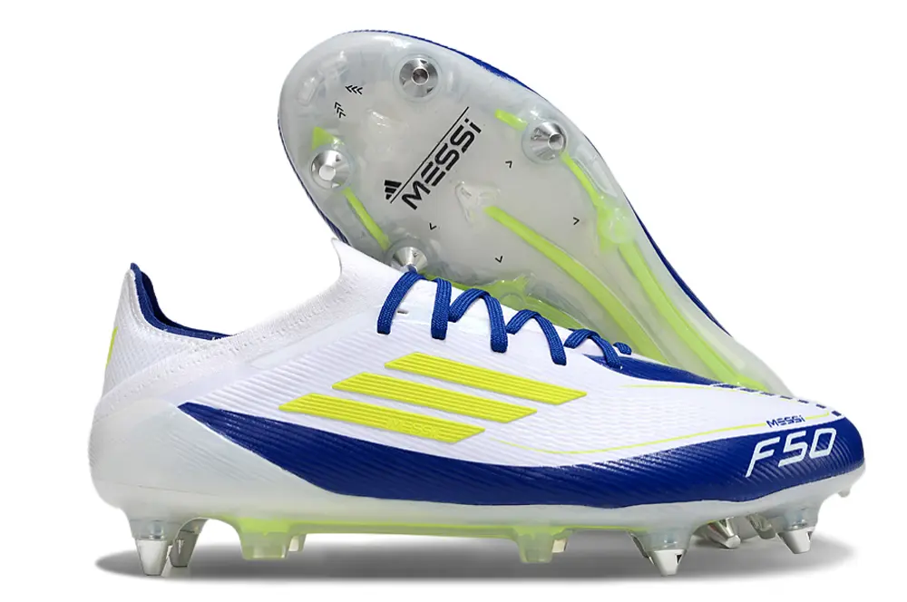 Messi x Adidas F50 Elite SG - Blue/Neon Yellow/White