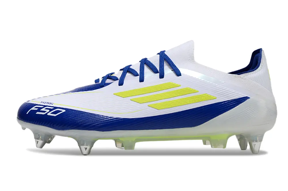Messi x Adidas F50 Elite SG - Blue/Neon Yellow/White