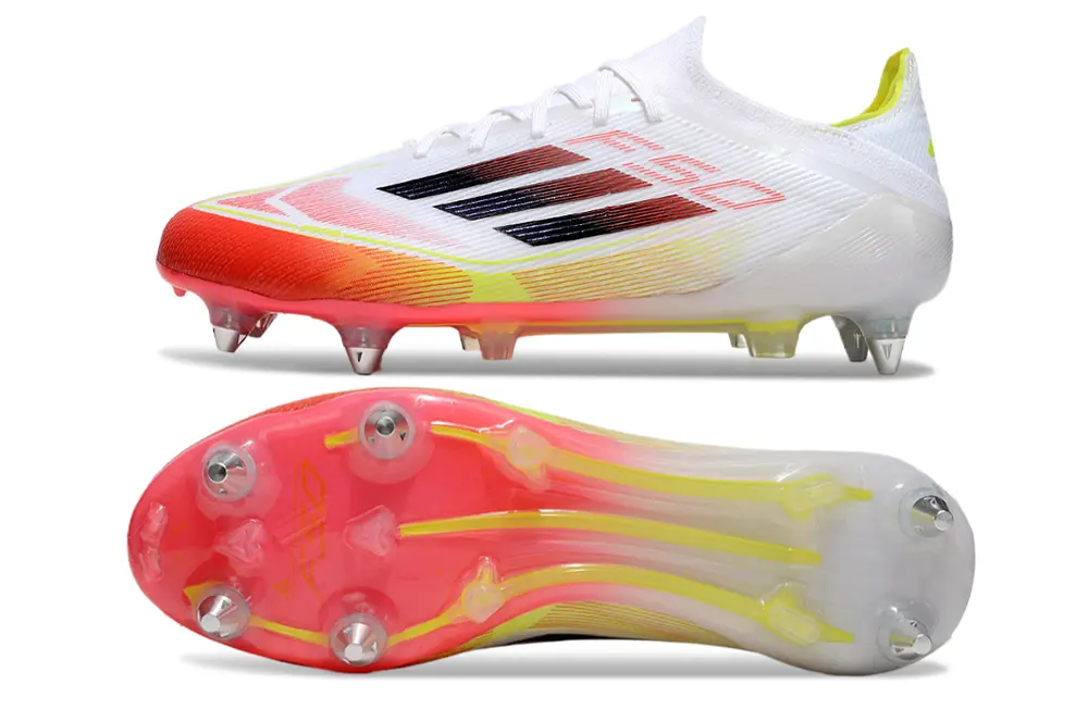 Adidas F50 Elite SG - White/Fiery Red/Flash Yellow