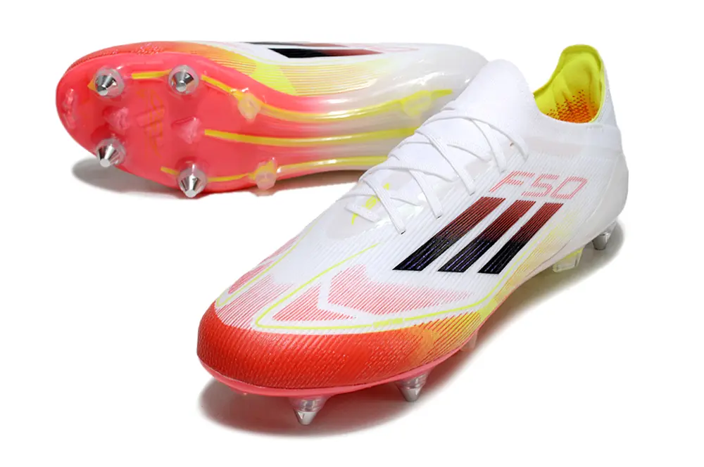 Adidas F50 Elite SG - White/Fiery Red/Flash Yellow