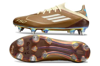 Bad Bunny x Messi Adidas F50 Elite SG - Brown/Desert Sand/Golden Amber