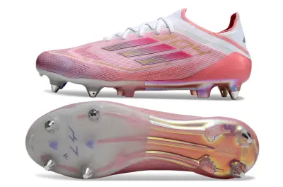 Lamine Yamal x Adidas F50 Elite 304 SG - Pink/Soft Blush/Shimmering Coral