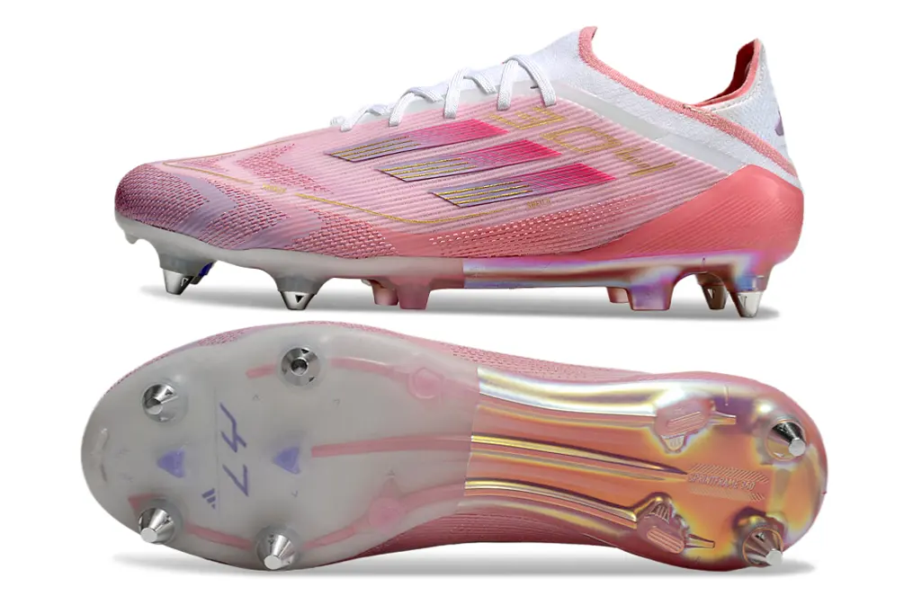 Lamine Yamal x Adidas F50 Elite 304 SG - Pink/Soft Blush/Shimmering Coral
