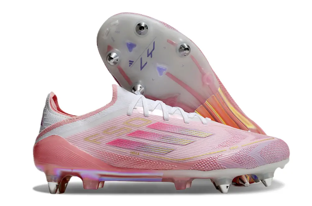 Lamine Yamal x Adidas F50 Elite 304 SG - Pink/Soft Blush/Shimmering Coral