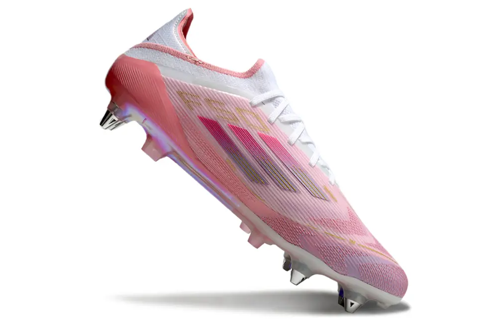 Lamine Yamal x Adidas F50 Elite 304 SG - Pink/Soft Blush/Shimmering Coral