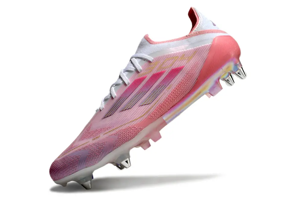 Lamine Yamal x Adidas F50 Elite 304 SG - Pink/Soft Blush/Shimmering Coral