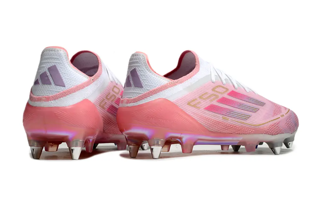 Lamine Yamal x Adidas F50 Elite 304 SG - Pink/Soft Blush/Shimmering Coral
