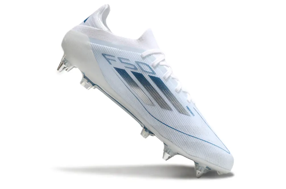 Adidas F50 Elite SG - White/Sky Blue/Metallic Silver