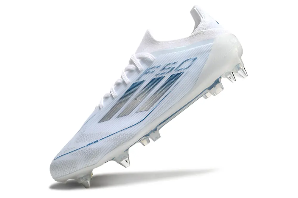 Adidas F50 Elite SG - White/Sky Blue/Metallic Silver