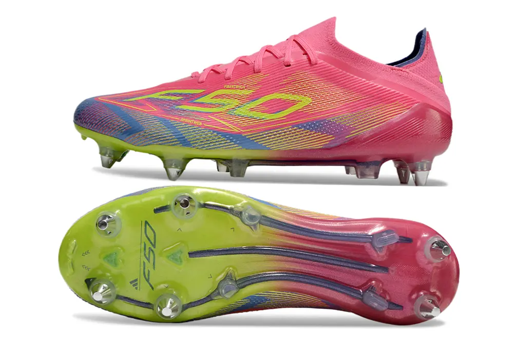Adidas F50 Elite SG - Pink/Neon Pink/Lime Green
