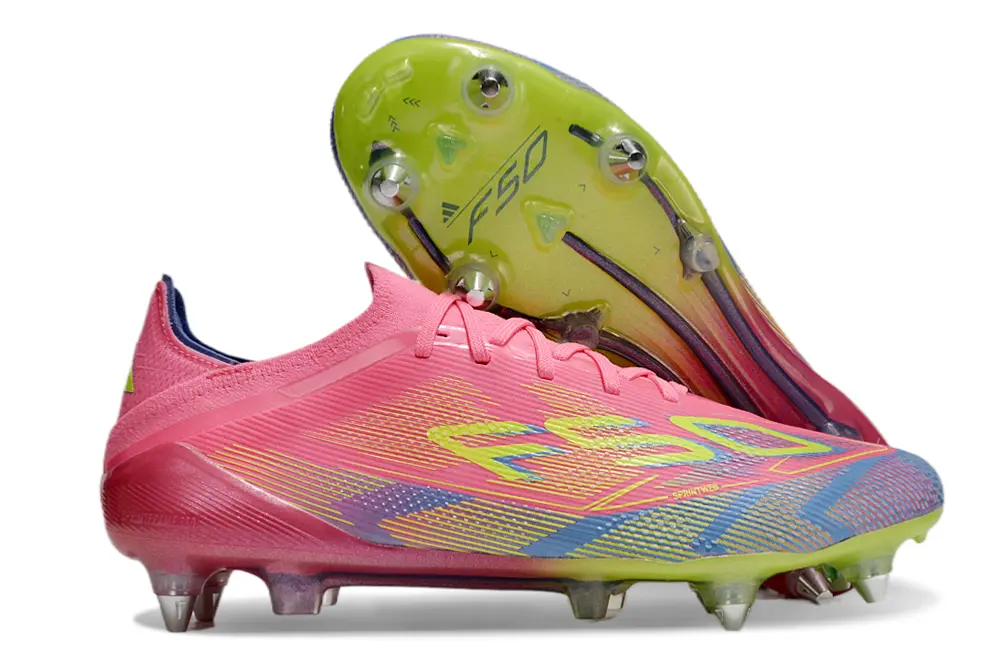 Adidas F50 Elite SG - Pink/Neon Pink/Lime Green
