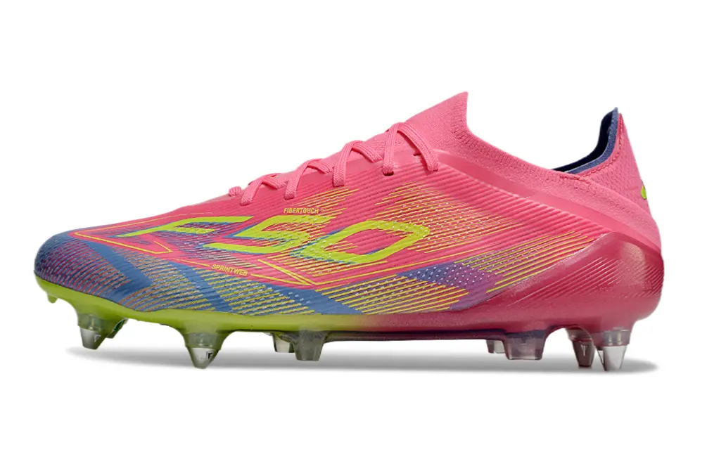 Adidas F50 Elite SG - Pink/Neon Pink/Lime Green