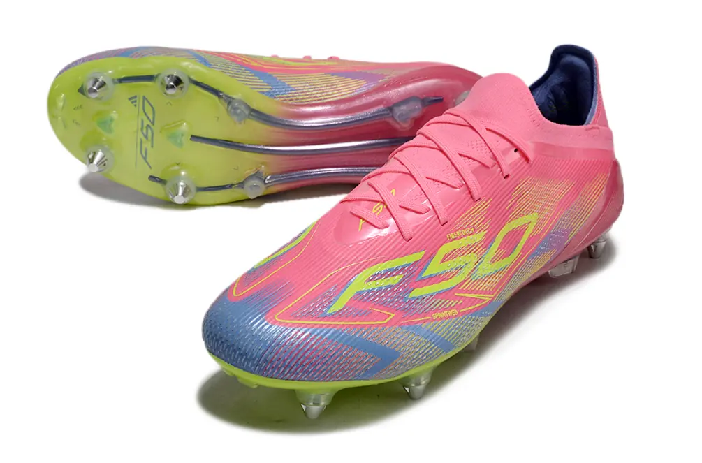 Adidas F50 Elite SG - Pink/Neon Pink/Lime Green