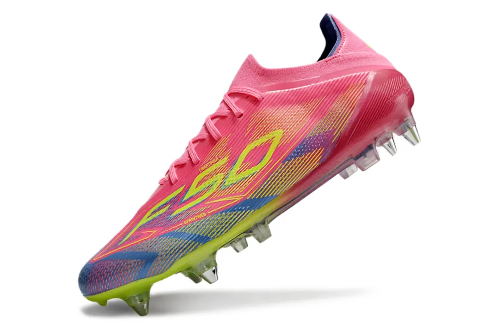 Adidas F50 Elite SG - Pink/Neon Pink/Lime Green