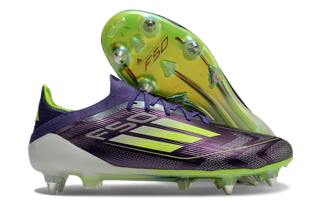 Adidas F50 Elite SG - Purple/Lime Green/Black