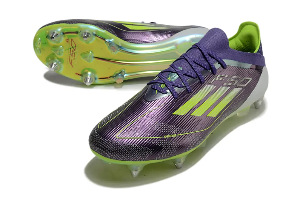 Adidas F50 Elite SG - Purple/Lime Green/Black