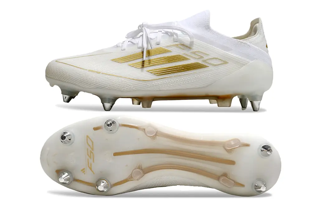 Adidas F50 Elite SG - White/Metallic Gold/Classic White