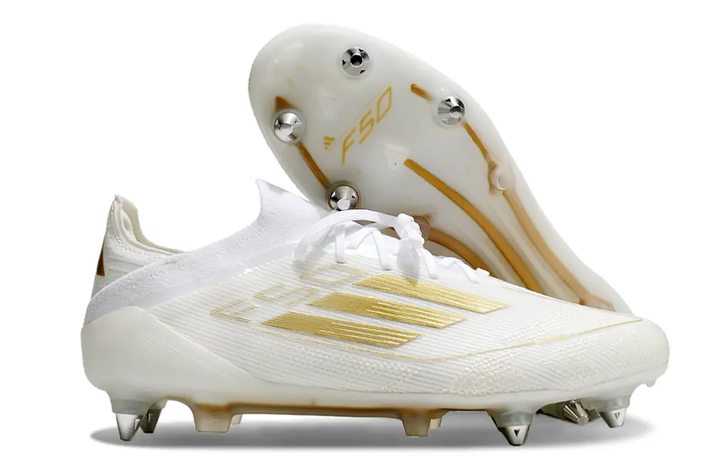 Adidas F50 Elite SG - White/Metallic Gold/Classic White
