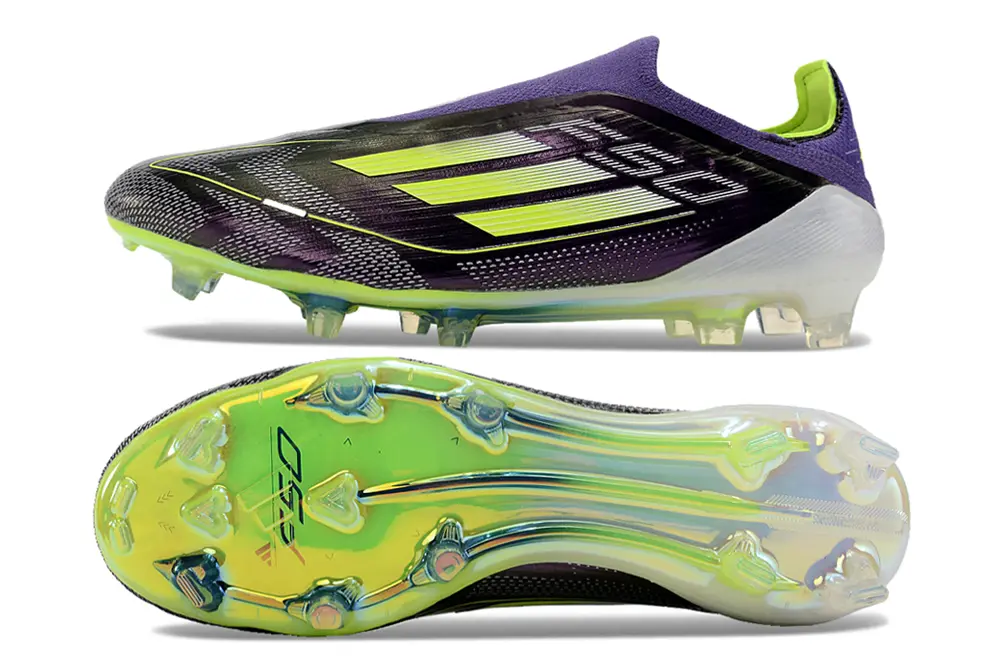 Adidas F50 Elite Laceless FG - Purple/Electric Green/Solar Yellow