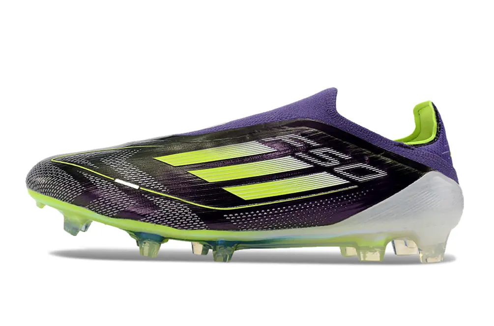 Adidas F50 Elite Laceless FG - Purple/Electric Green/Solar Yellow