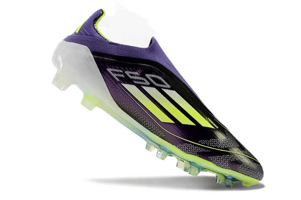 Adidas F50 Elite Laceless FG - Purple/Electric Green/Solar Yellow