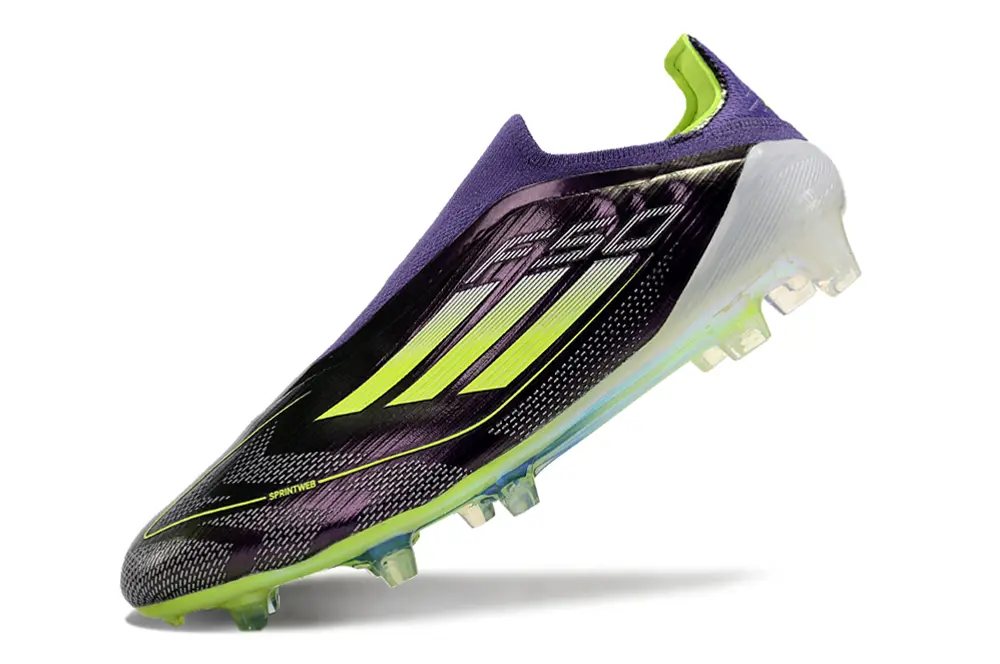 Adidas F50 Elite Laceless FG - Purple/Electric Green/Solar Yellow
