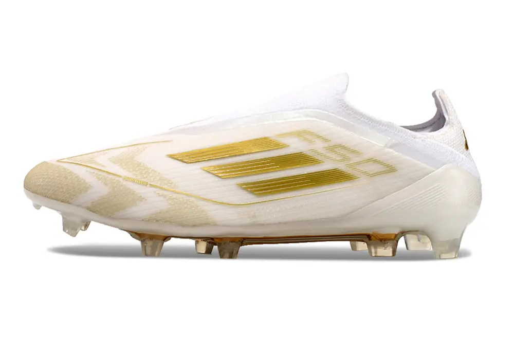 Adidas F50 Elite Laceless FG - White/Gold/Translucent