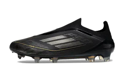 Adidas F50 Elite Laceless FG - Black/Metallic Gold/Transparent