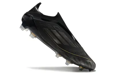 Adidas F50 Elite Laceless FG - Black/Metallic Gold/Transparent