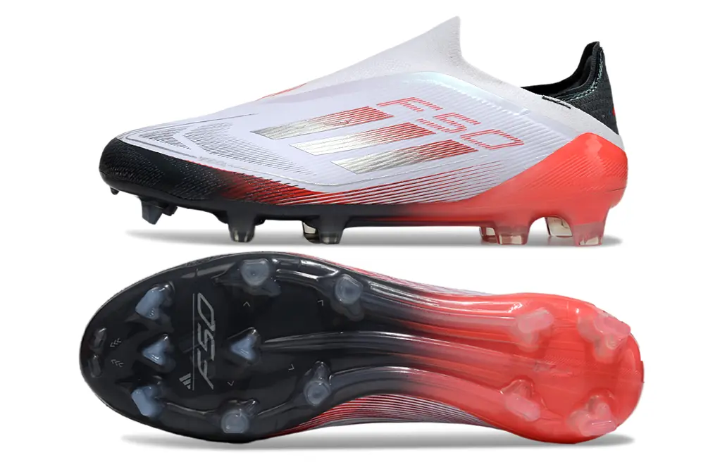 Adidas F50 Elite Laceless FG - White/Electric Red/Black
