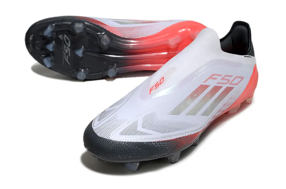 Adidas F50 Elite Laceless FG - White/Electric Red/Black