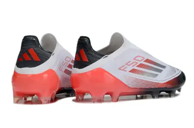Adidas F50 Elite Laceless FG - White/Electric Red/Black