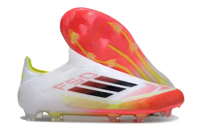 Adidas F50 Elite Laceless FG - White/Infrared/Neon Yellow